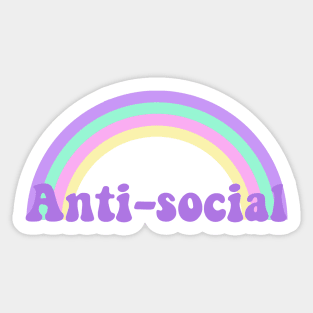 Anti social Sticker